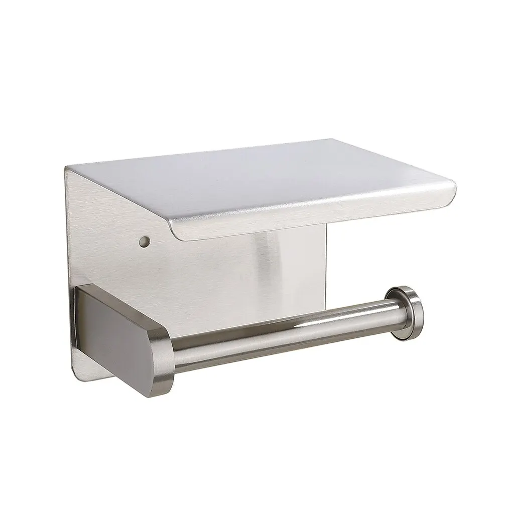 Bathroom Toilet Roll Paper Holder Wall Mount Stainless Steel Bathroom WC Paper Phone Holder Tissue Boxes with Storage Shelf Rack
Bathroom Toilet Roll Paper Holder Wall Mount Stainless Steel Bathroom WC Paper Phone Holder Tissue Boxes with Storage Shelf Rack
