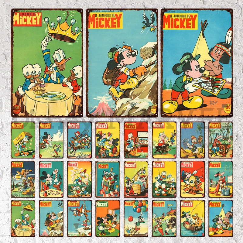 Mikey Journal Metal Sign Vintage Disney Cartoon Tin Plaque Metal Plate Shabby Style Wall Stickers Tin Plate Club Man Cave Decor
Mikey Journal Metal Sign Vintage Disney Cartoon Tin Plaque Metal Plate Shabby Style Wall Stickers Tin Plate Club Man Cave Decor