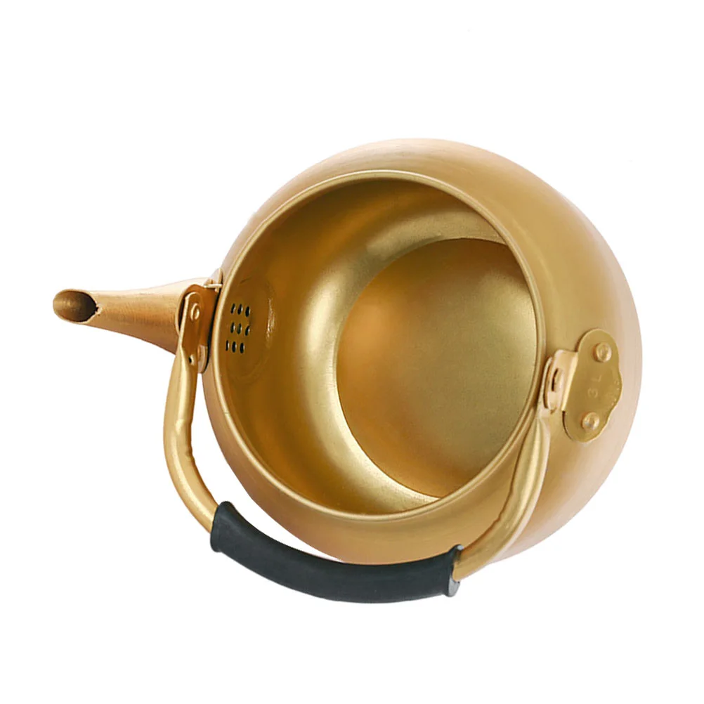 1pc Practical Restaurant Durable Tea Pot Home Water Boiling Kettle (Golden)
1pc Practical Restaurant Durable Tea Pot Home Water Boiling Kettle (Golden)