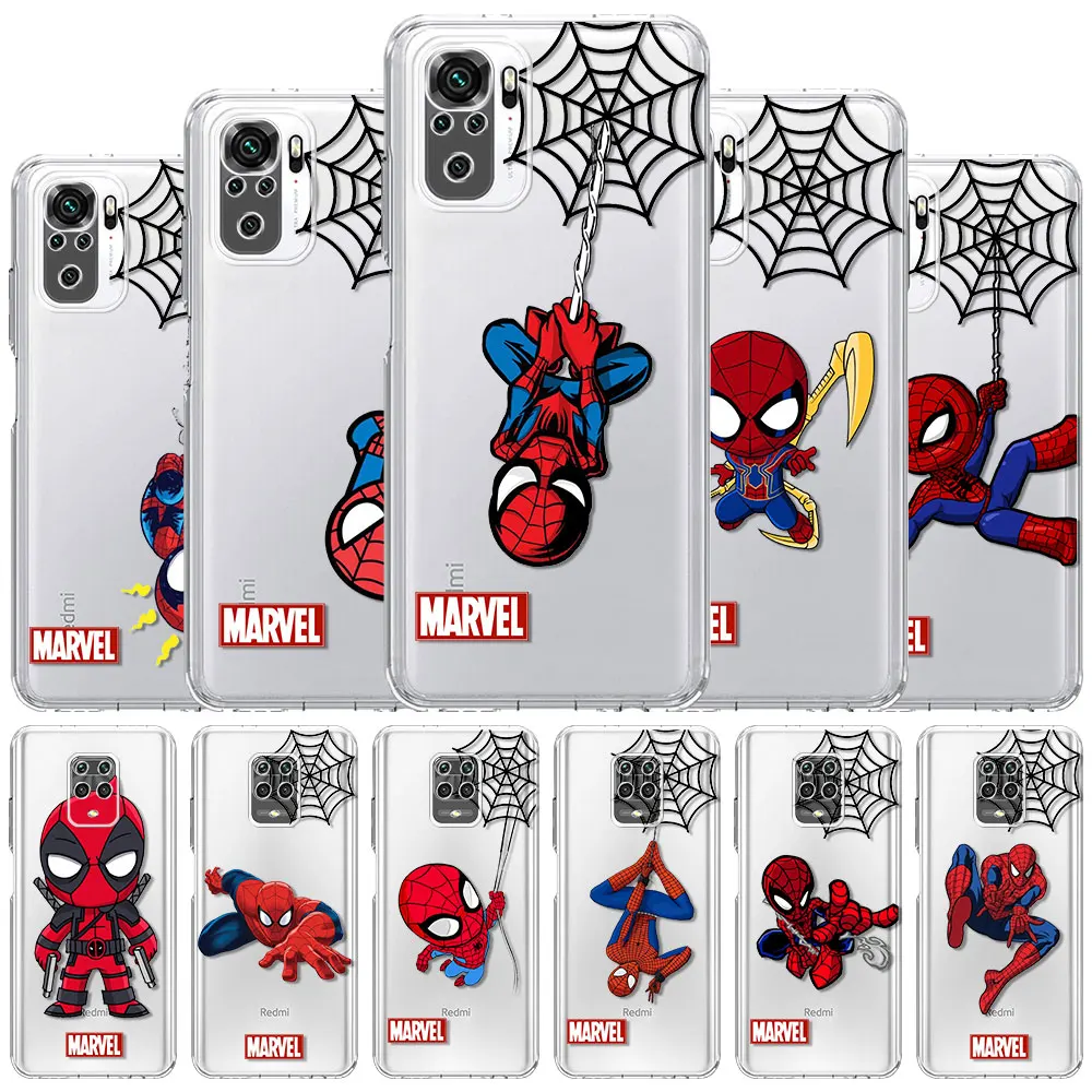 Marvel Spiderman Clear Case For Xiaomi Redmi Note 10 9 8 11 Pro K40 10S 9S 9A 9C 9T 8T 7 10C Silicone Phone Cover Soft
Marvel Spiderman Clear Case For Xiaomi Redmi Note 10 9 8 11 Pro K40 10S 9S 9A 9C 9T 8T 7 10C Silicone Phone Cover Soft