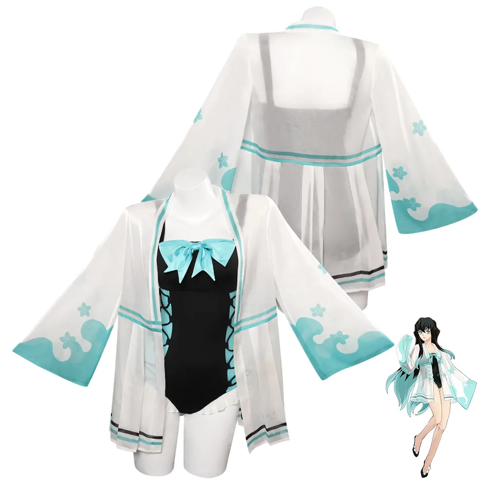 Женский купальник для косплея, костюм для косплея, с рассекающим демонов тоkitou Muichirou, сексуальное летнее бикини, костюм для Хэллоуина, карнав... 
Женский купальник для косплея, костюм для косплея, с рассекающим демонов тоkitou Muichirou, сексуальное летнее бикини, костюм для Хэллоуина, карнав...