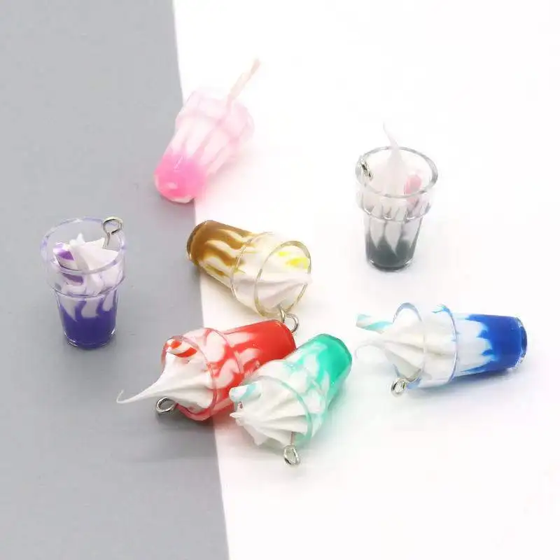 10Pcs 19*8mm Gradient Ice Cream Milk Tea Charms Miniature Figurine Resin Craft Pendant For DIY Earrings Jewelry Making 
10Pcs 19*8mm Gradient Ice Cream Milk Tea Charms Miniature Figurine Resin Craft Pendant For DIY Earrings Jewelry Making