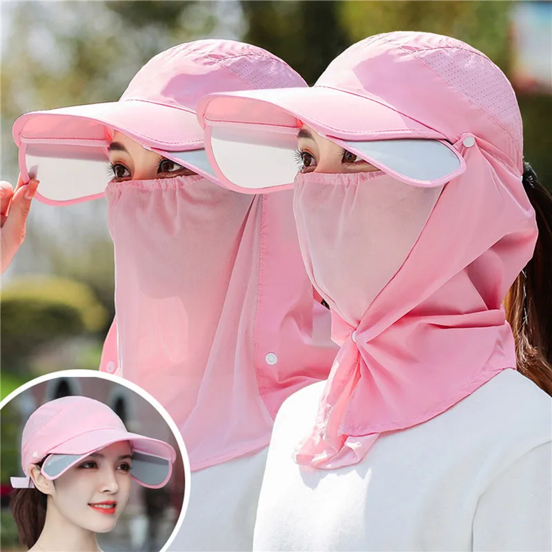 Women's Sunscreen Hat Summer Breathable Sun Hat With Adjustable Brim Outdoor Cycling Wide Brim Sun Protection Face Neck Cover
Women's Sunscreen Hat Summer Breathable Sun Hat With Adjustable Brim Outdoor Cycling Wide Brim Sun Protection Face Neck Cover