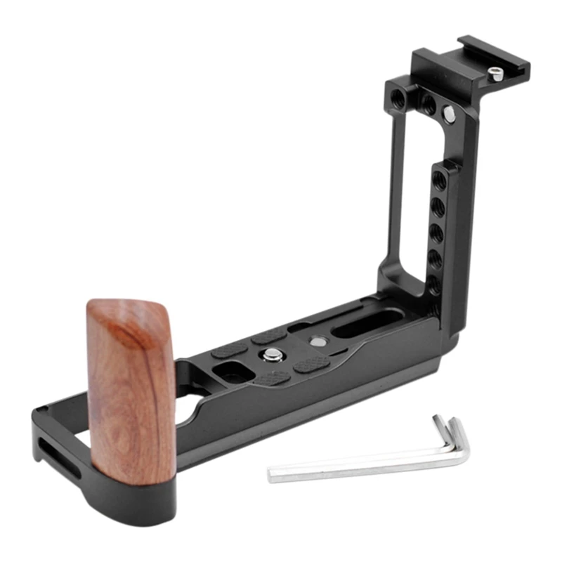 Quick Release L Plate Wood Hand Grip Bracket Release L Plate With Hot Shoe For Fujifilm X-T3 XT2 Camera
Quick Release L Plate Wood Hand Grip Bracket Release L Plate With Hot Shoe For Fujifilm X-T3 XT2 Camera