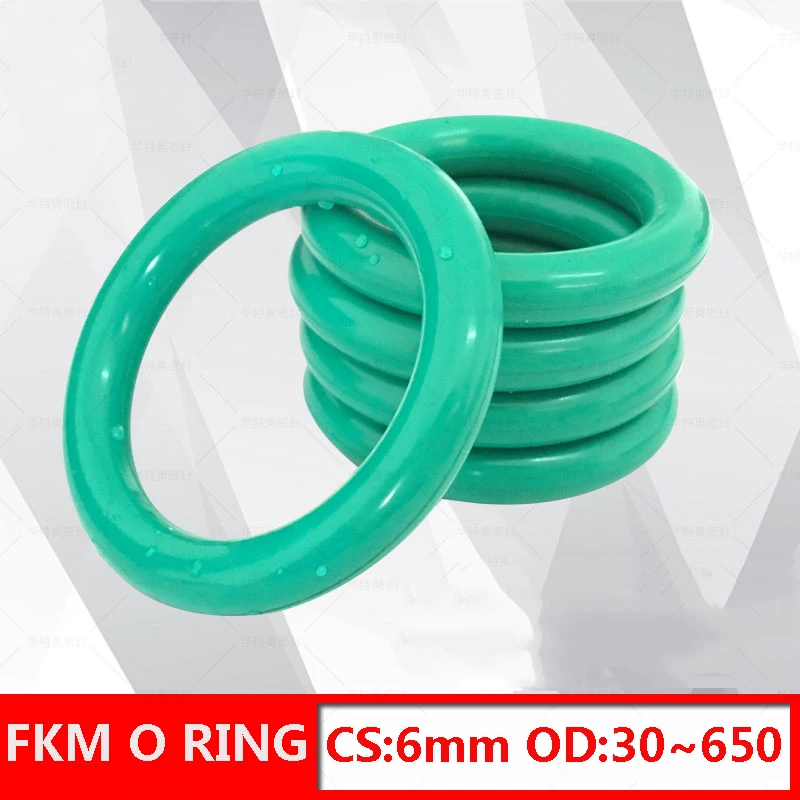 FKM Fluorine Rubber O-ring Seal CS 6mm OD30mm-650mm Fluoro-oxygen O-ring Seal Gasket Ring Corrosion-resistant Seal Heat Wearable
FKM Fluorine Rubber O-ring Seal CS 6mm OD30mm-650mm Fluoro-oxygen O-ring Seal Gasket Ring Corrosion-resistant Seal Heat Wearable