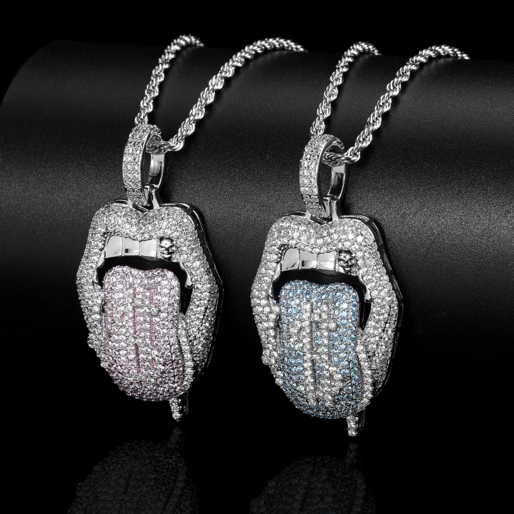 Hip Hop Women Bling Dollar Sign on Iced Out Red/Blue Tongue Rock Pendant Necklace Free Shipping
Hip Hop Women Bling Dollar Sign on Iced Out Red/Blue Tongue Rock Pendant Necklace Free Shipping