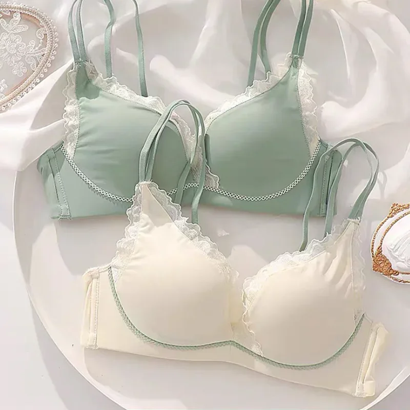 New Summer Women's Underwear Beautiful Back Gather Bra Push Up Bras For Small Breasts Lace Edge Without Steel Ring Push Up Bra
New Summer Women's Underwear Beautiful Back Gather Bra Push Up Bras For Small Breasts Lace Edge Without Steel Ring Push Up Bra