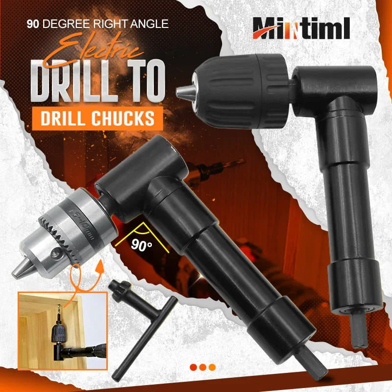 90 Degree Right Angle Electric Drill Chucks three-jaw chuck corner Impact Drill Adapter Right Angle Bend Extension Adaptor
90 Degree Right Angle Electric Drill Chucks three-jaw chuck corner Impact Drill Adapter Right Angle Bend Extension Adaptor