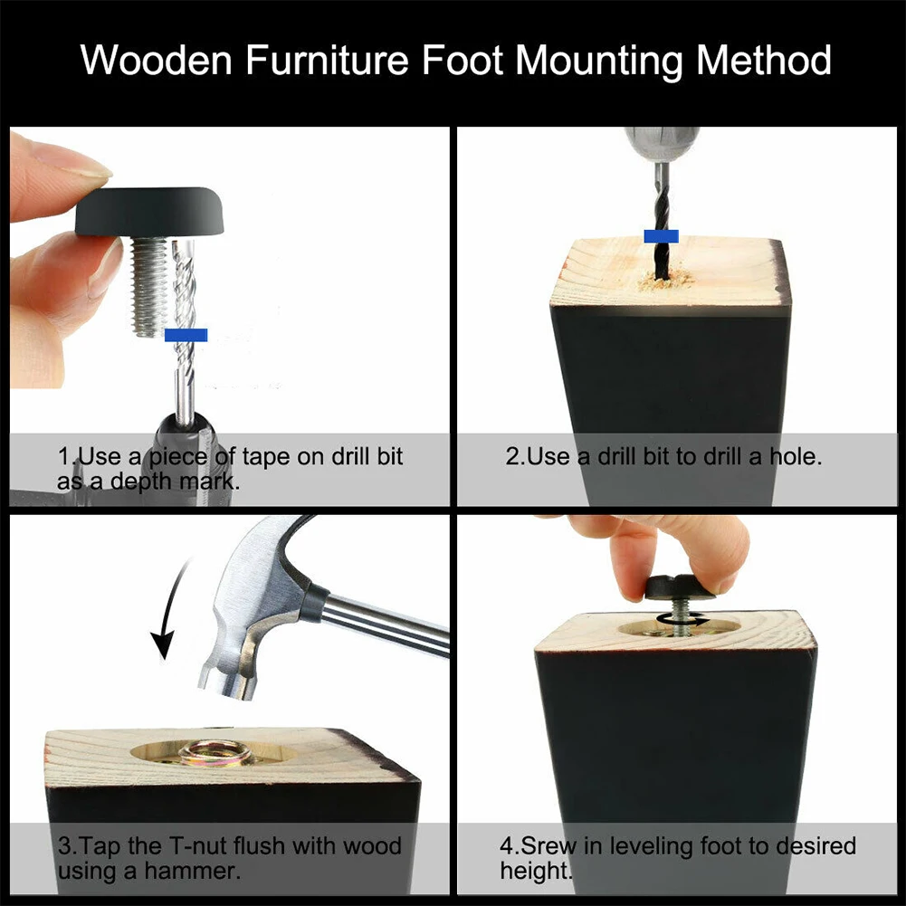 20 Pcs Leveling Foot Screw On Type FurnitureTable Chair Glide Leveling Foot Adjuster M6 Furniture Cups Accessories Home Screws
20 Pcs Leveling Foot Screw On Type FurnitureTable Chair Glide Leveling Foot Adjuster M6 Furniture Cups Accessories Home Screws