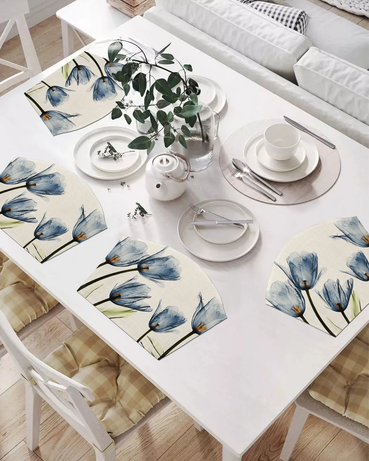 2/4/6 шт. набор подставок в форме веера синие цветы тюльпана коврики для стола подставка миска коврик Рождественский домашний декор кухонные ...
2/4/6 шт. набор подставок в форме веера синие цветы тюльпана коврики для стола подставка миска коврик Рождественский домашний декор кухонные ...