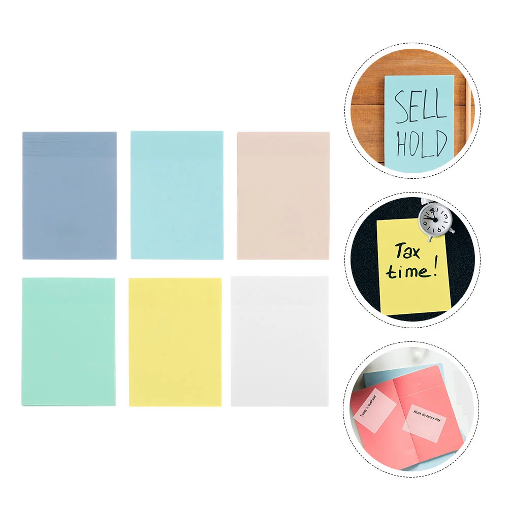 6Pcs Plastic Note Stickers Multi-function Memo Pads Visible Memo Notes Student Accessory
6Pcs Plastic Note Stickers Multi-function Memo Pads Visible Memo Notes Student Accessory