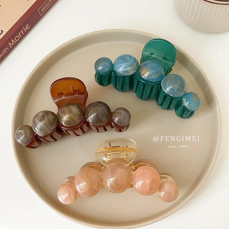 Korea Dongdaemun Geometric Round Ball Hairpin Back Head Curling Shark Clip Daily Fashion Commuter Temperament Hair Accessories 
Korea Dongdaemun Geometric Round Ball Hairpin Back Head Curling Shark Clip Daily Fashion Commuter Temperament Hair Accessories