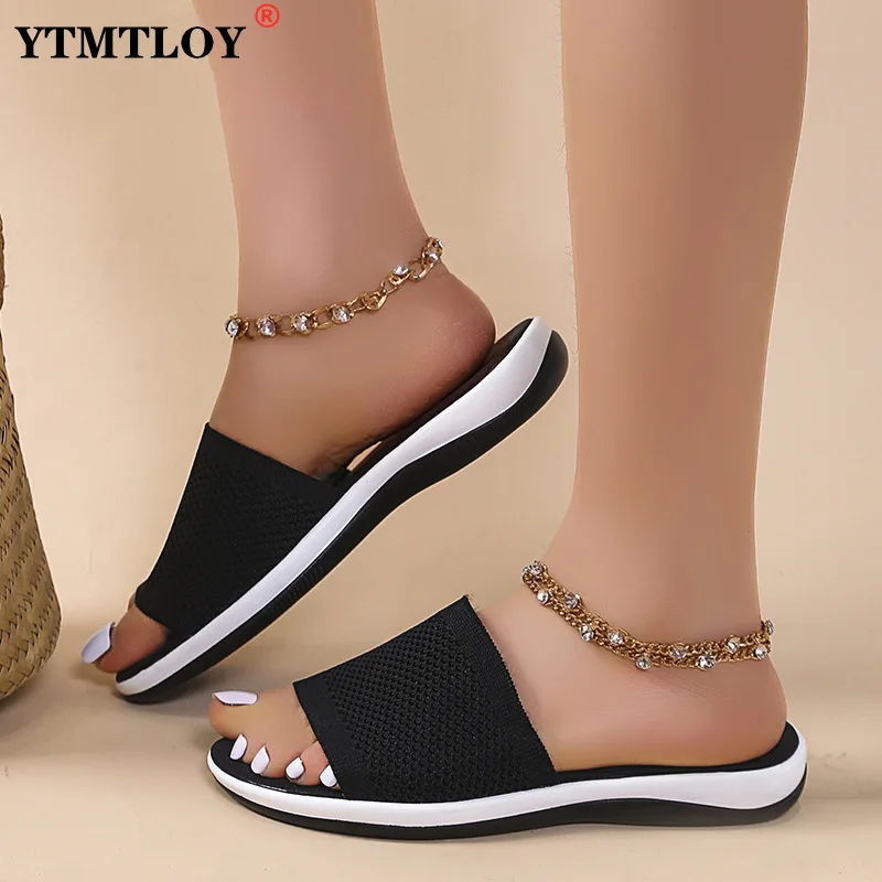 Women Slippers 2022 Rhinestones Summer Outdoor Beach Open Toe Flat Casual Low Heel Leisure Sandal Female Slides Large Size 35~43
Women Slippers 2022 Rhinestones Summer Outdoor Beach Open Toe Flat Casual Low Heel Leisure Sandal Female Slides Large Size 35~43