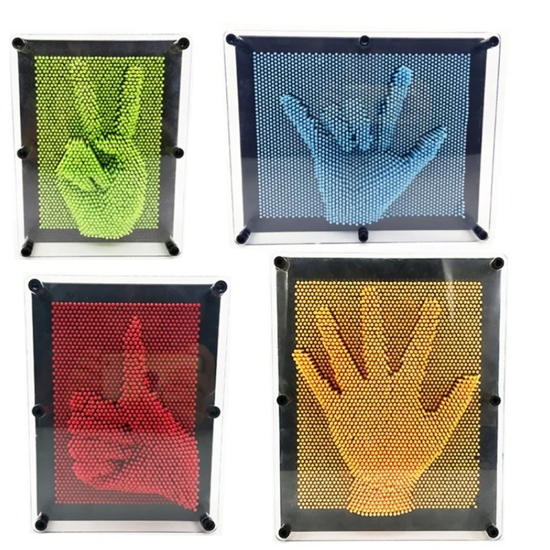 Kids Colorful Pin Clone Art Toys 3D Blocks Get Palm Face Clone Model Fingerprint Needle Children Funny Family Party Game Gift
Kids Colorful Pin Clone Art Toys 3D Blocks Get Palm Face Clone Model Fingerprint Needle Children Funny Family Party Game Gift