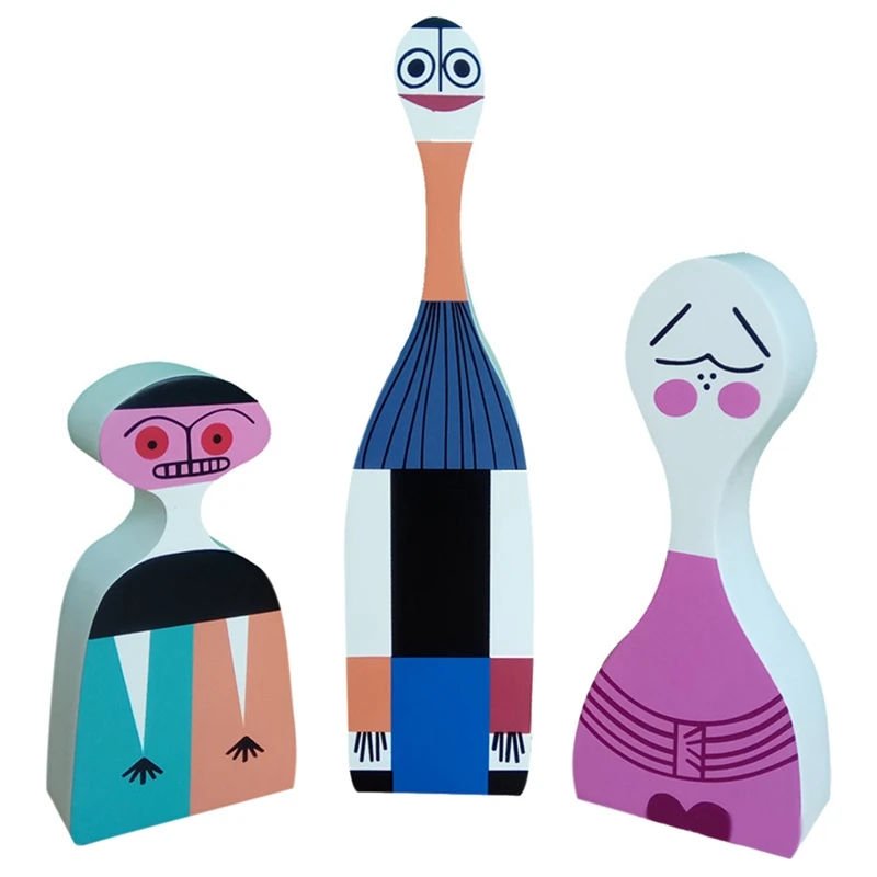 3 Pcs Fashion Modern Abstract Wooden Dolls Painted Family Crafts Decorations Kids Gift Toys Home Decorative Art Model
3 Pcs Fashion Modern Abstract Wooden Dolls Painted Family Crafts Decorations Kids Gift Toys Home Decorative Art Model
