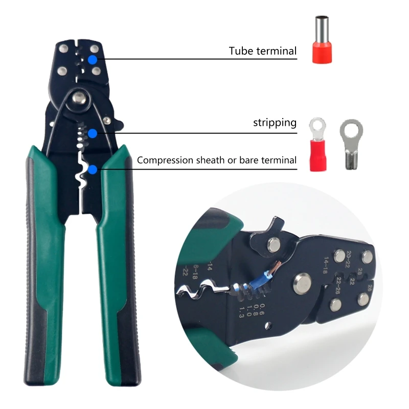 Round Cold Pressed Terminal Kit with Different Sizes Crimp Terminal Pliers Heat Shrinkable Tube Used for Industrial
Round Cold Pressed Terminal Kit with Different Sizes Crimp Terminal Pliers Heat Shrinkable Tube Used for Industrial