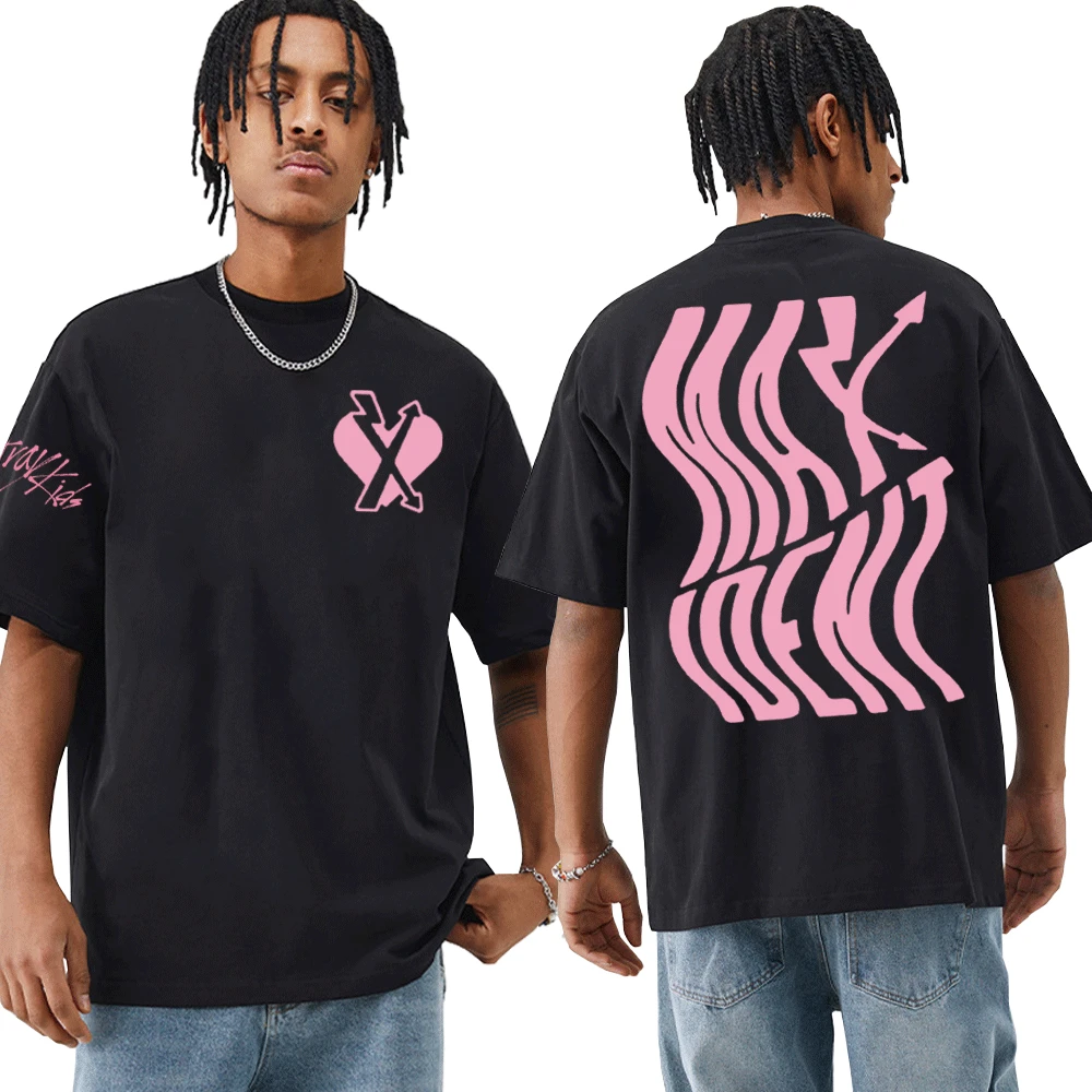 Stray Kids Maxident T Shirt Kpop Korean Fashion Print T-shirt Men's Women's Clothing 100% Cotton Oversized T-shirts Streetwear
Stray Kids Maxident T Shirt Kpop Korean Fashion Print T-shirt Men's Women's Clothing 100% Cotton Oversized T-shirts Streetwear