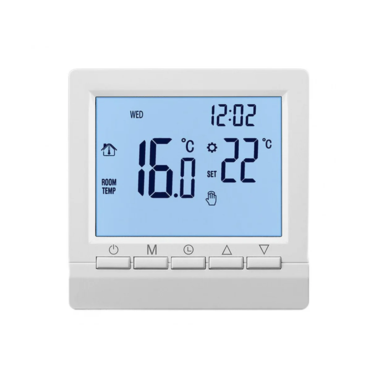 Smart Home Thermostat with Backlight LCD Large Screen Wall Room Heating Temperature Controller -White Light
Smart Home Thermostat with Backlight LCD Large Screen Wall Room Heating Temperature Controller -White Light