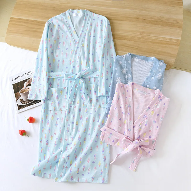Spring and Autumn Robes for Women New 99% Cotton Waffle Kimono Couple Bathrobe Long-sleeved with Belt Nightgown Sleepwear
Spring and Autumn Robes for Women New 99% Cotton Waffle Kimono Couple Bathrobe Long-sleeved with Belt Nightgown Sleepwear