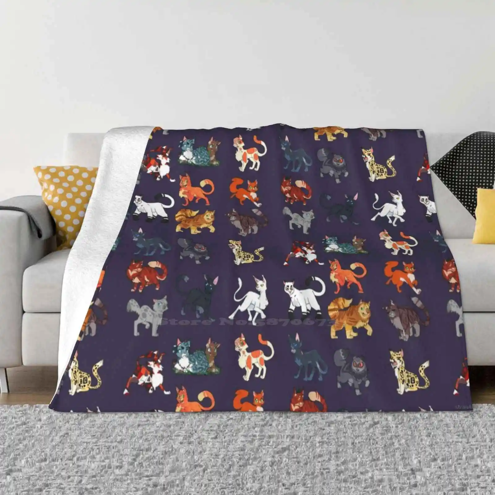Cats Pattern Soft Warm Throw Blanket Sol Whitestorm Cats Shadowsite Leopardstar Crowfeather Briarlight Jayfeather Brightheart
Cats Pattern Soft Warm Throw Blanket Sol Whitestorm Cats Shadowsite Leopardstar Crowfeather Briarlight Jayfeather Brightheart