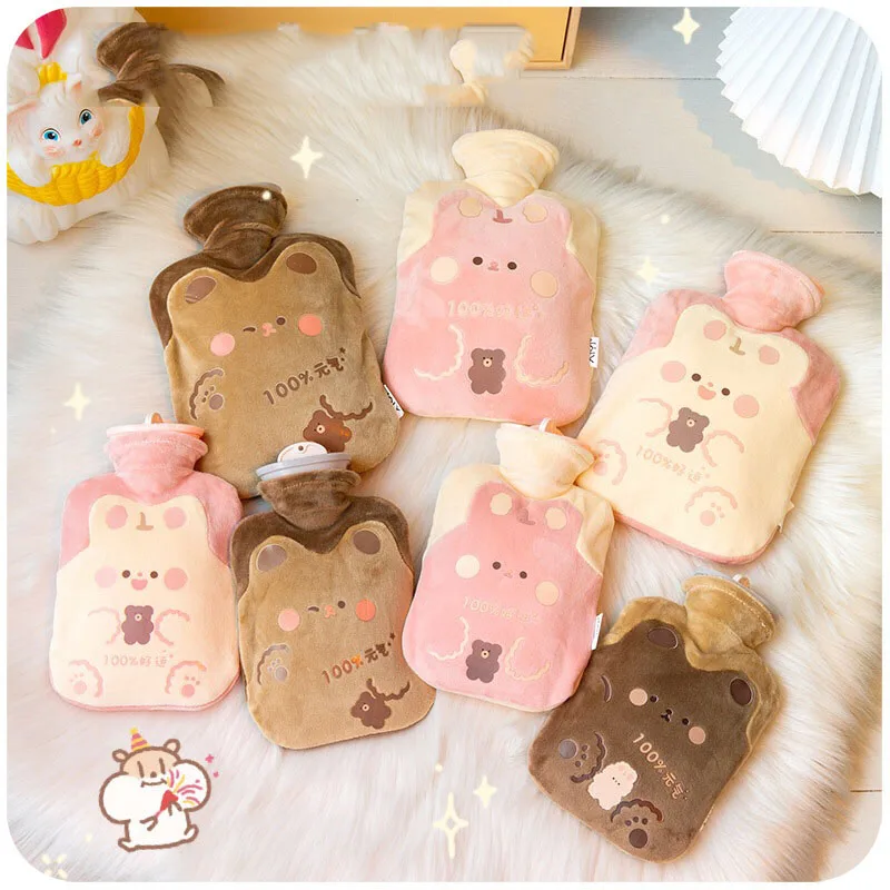 500/1000ml Kawaii Bear Hot Water Bottle Plush PVC Cute Large Reusable Hand Foot Belly Warmer Explosion-proof Portable Bags Gift
500/1000ml Kawaii Bear Hot Water Bottle Plush PVC Cute Large Reusable Hand Foot Belly Warmer Explosion-proof Portable Bags Gift
