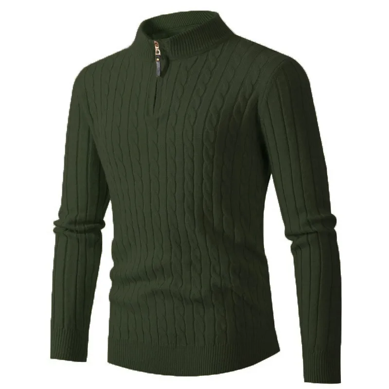 Autumn and Winter New Style Men's Long Sleeve Fashion Half High Neck Zipper Solid Color Sweater Top Male Elastic Bottoming Shirt
Autumn and Winter New Style Men's Long Sleeve Fashion Half High Neck Zipper Solid Color Sweater Top Male Elastic Bottoming Shirt