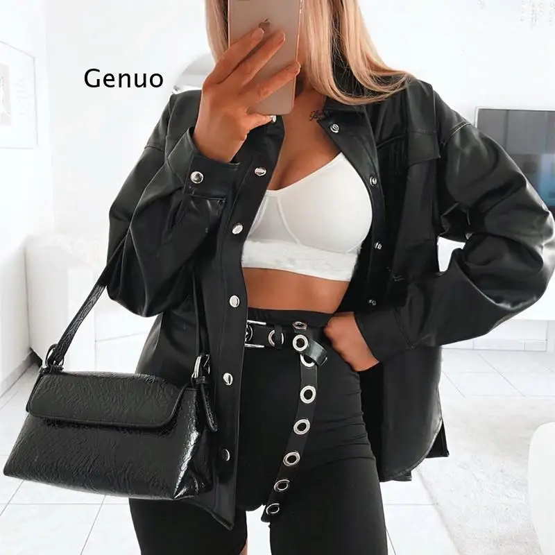 Fall Winter Women Jacket Long Sleeves Belted Warm Casual Vogue High Street Faux leather Women Coat Outfits Tops
Fall Winter Women Jacket Long Sleeves Belted Warm Casual Vogue High Street Faux leather Women Coat Outfits Tops