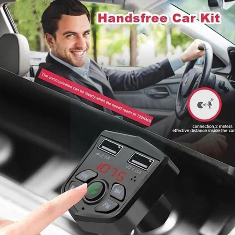 Car Bluetooth 5.0 Fm Transmitter Wireless Handsfree Receiver Charger Audio Auto Call Dual 2.1a Mp3 Car Usb Player Fast Char J3i0
Car Bluetooth 5.0 Fm Transmitter Wireless Handsfree Receiver Charger Audio Auto Call Dual 2.1a Mp3 Car Usb Player Fast Char J3i0