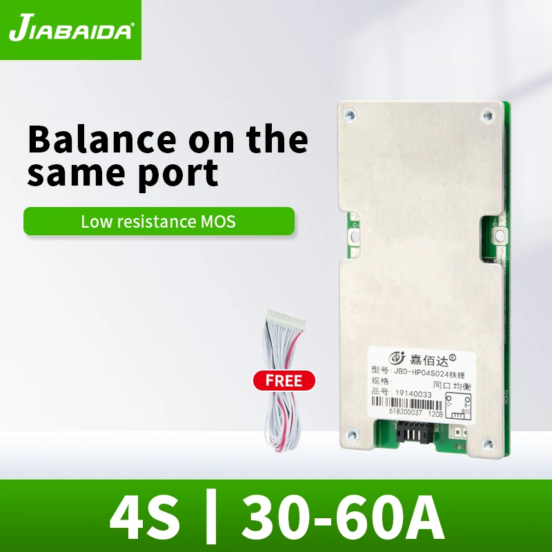 JBD Bms 4S Lifepo4 60A 40A 30A With Common Port Balance Protection Board 3.2V Lithium Battery For Electric Energy Storage Tools
JBD Bms 4S Lifepo4 60A 40A 30A With Common Port Balance Protection Board 3.2V Lithium Battery For Electric Energy Storage Tools