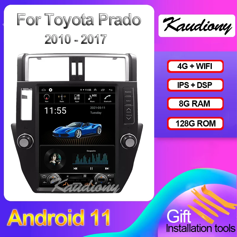 Kaudiony 10.4" Android 10.0 For Toyota Prado Car Multimedia Player Auto Radio Automotivo GPS Navigation Stereo DSP 4G 2010-2017
Kaudiony 10.4" Android 10.0 For Toyota Prado Car Multimedia Player Auto Radio Automotivo GPS Navigation Stereo DSP 4G 2010-2017