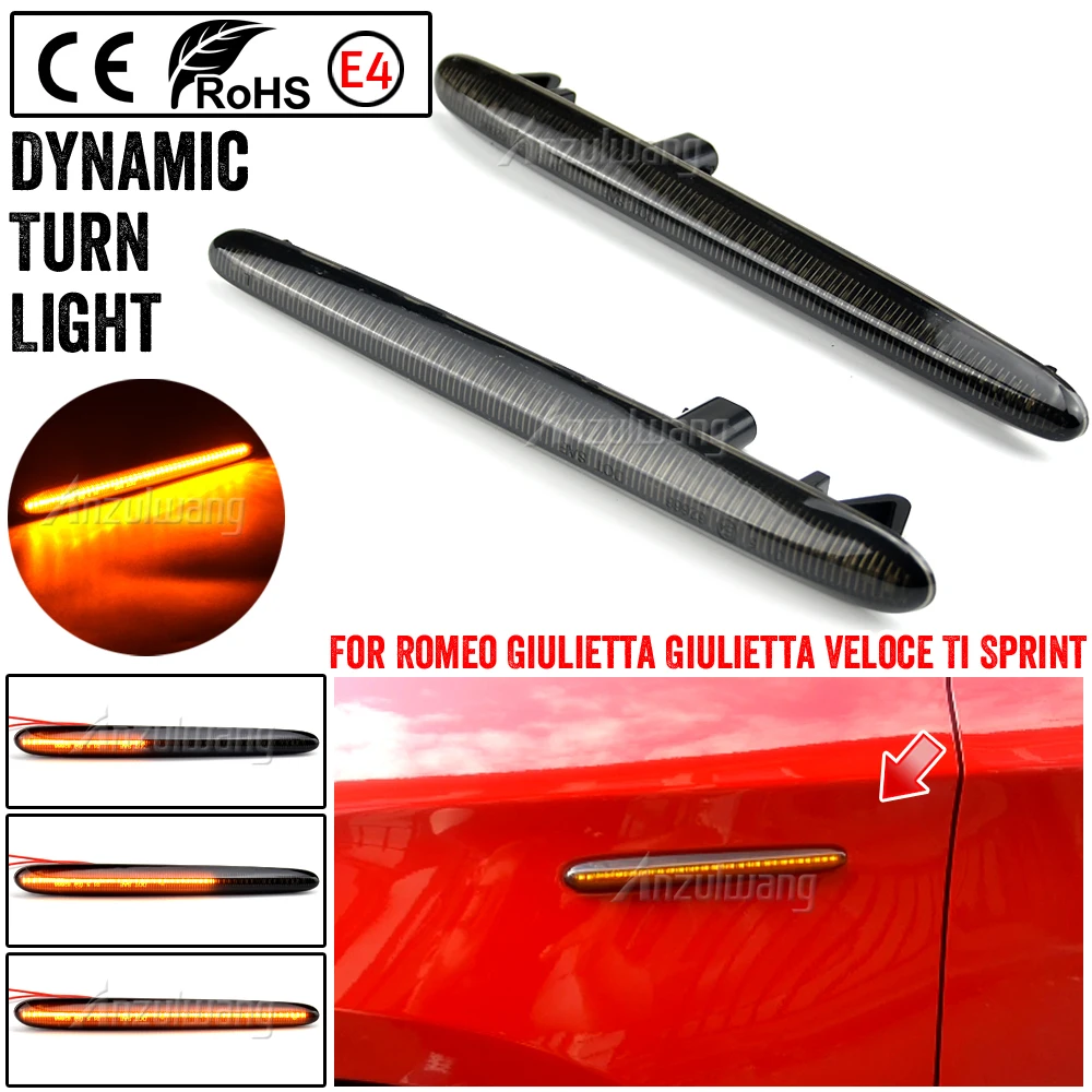 For Alfa Romeo Giulietta 940 Juliet Sprint Veloce Canbus 2010-2021 Dynamic LED Side Marker Turn Signal Light
For Alfa Romeo Giulietta 940 Juliet Sprint Veloce Canbus 2010-2021 Dynamic LED Side Marker Turn Signal Light