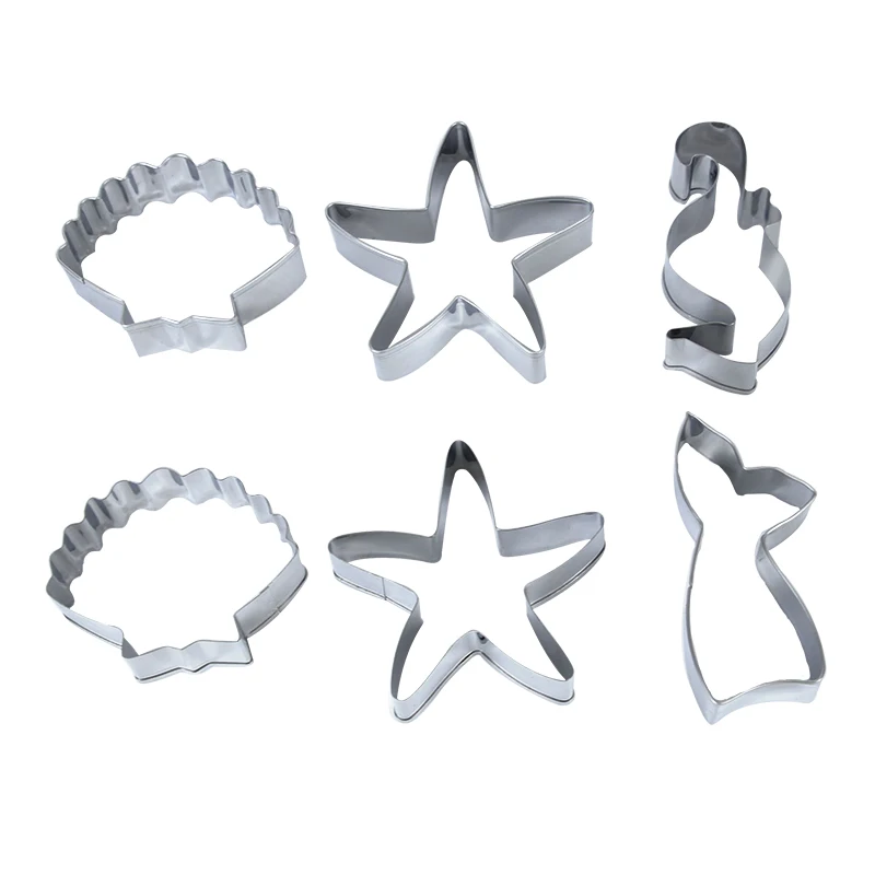 3pcs/set Seahorse Starfish Seashells Cookie Cutter Mermaid Stainless Steel Biscuit Mold Under The Sea Birthday Party Decoration
3pcs/set Seahorse Starfish Seashells Cookie Cutter Mermaid Stainless Steel Biscuit Mold Under The Sea Birthday Party Decoration