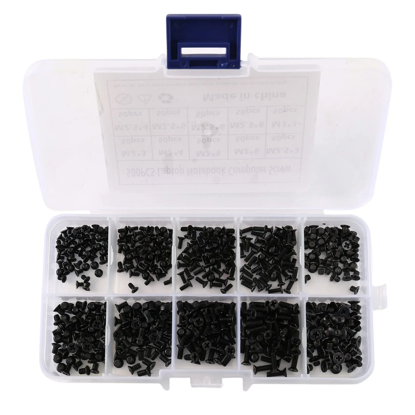 500Pcs M2 M2.5 M3 KM Screw Flat Head Phillips Screws Laptop Notebook Screws Set Kit for Computer Small Screw.
500Pcs M2 M2.5 M3 KM Screw Flat Head Phillips Screws Laptop Notebook Screws Set Kit for Computer Small Screw.