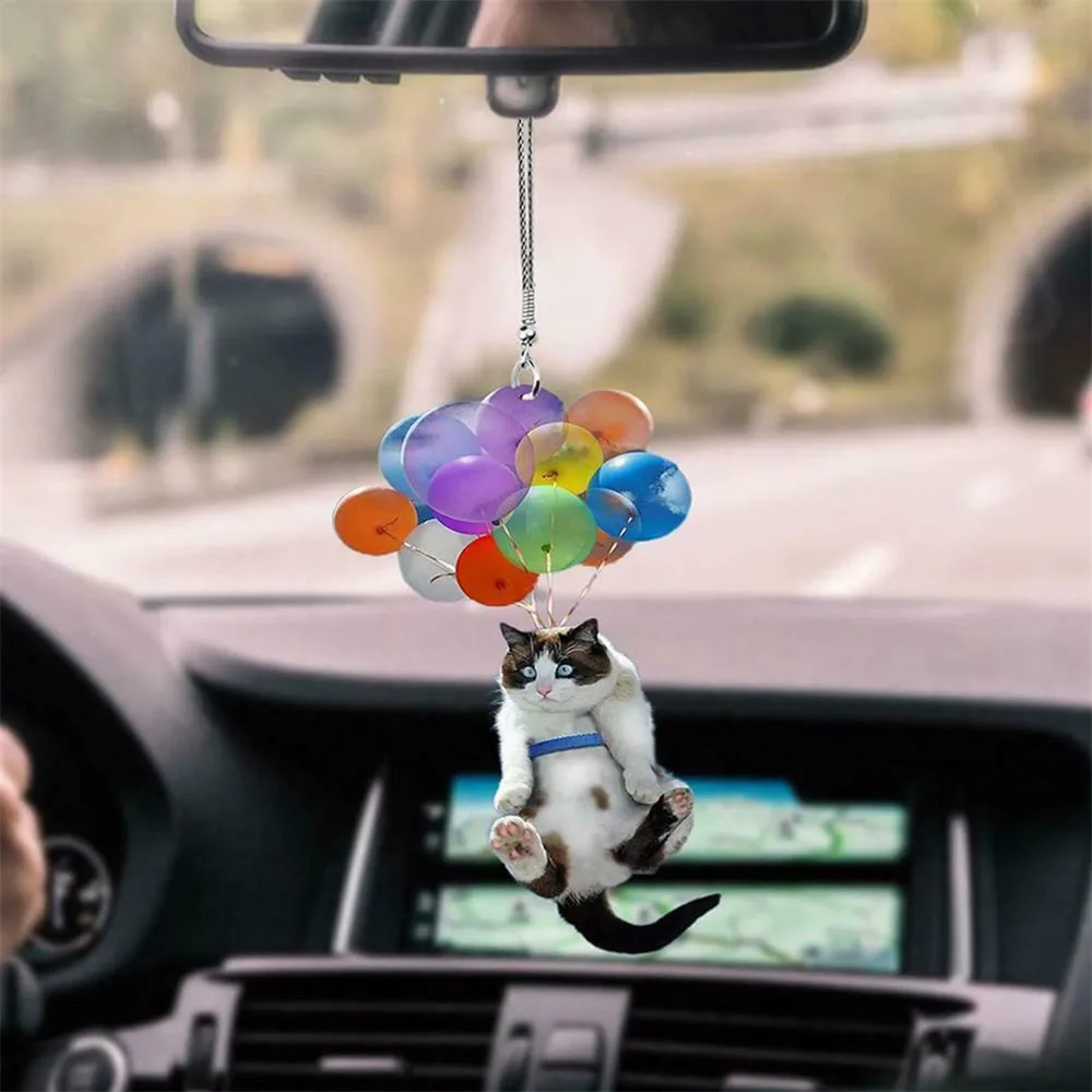 1pc Cat Hanging Ornament With Colorful Balloon Hanging Ornament Car Accessories Gift For Car Rear View Mirror Wreaths Doorways
1pc Cat Hanging Ornament With Colorful Balloon Hanging Ornament Car Accessories Gift For Car Rear View Mirror Wreaths Doorways