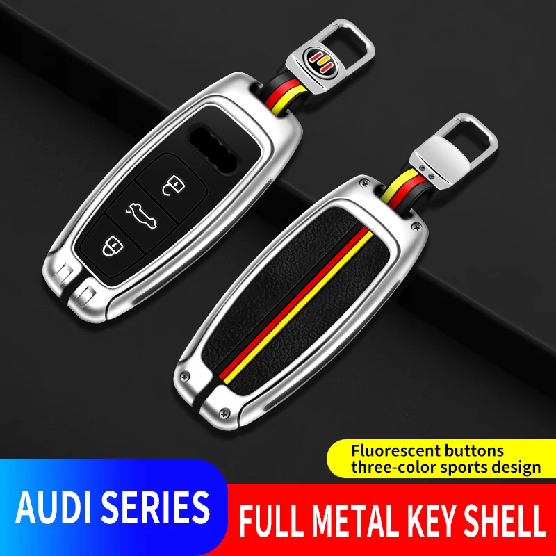 Zinc Alloy Car Remote Key Case Cover Shell For Audi A6 A7 A8 E-tron Q5 Q8 C8 D5 Gold Edge Design Protector Fob Car Accessories
Zinc Alloy Car Remote Key Case Cover Shell For Audi A6 A7 A8 E-tron Q5 Q8 C8 D5 Gold Edge Design Protector Fob Car Accessories