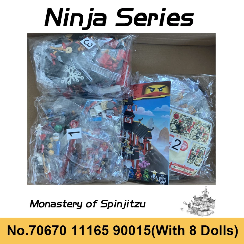 Ninja Series 70670 Monastery of Spinjitzu Airjitzu Temple Classic Movie Model Building Blocks Bricks Toy For Boy Birthday Gifts
Ninja Series 70670 Monastery of Spinjitzu Airjitzu Temple Classic Movie Model Building Blocks Bricks Toy For Boy Birthday Gifts