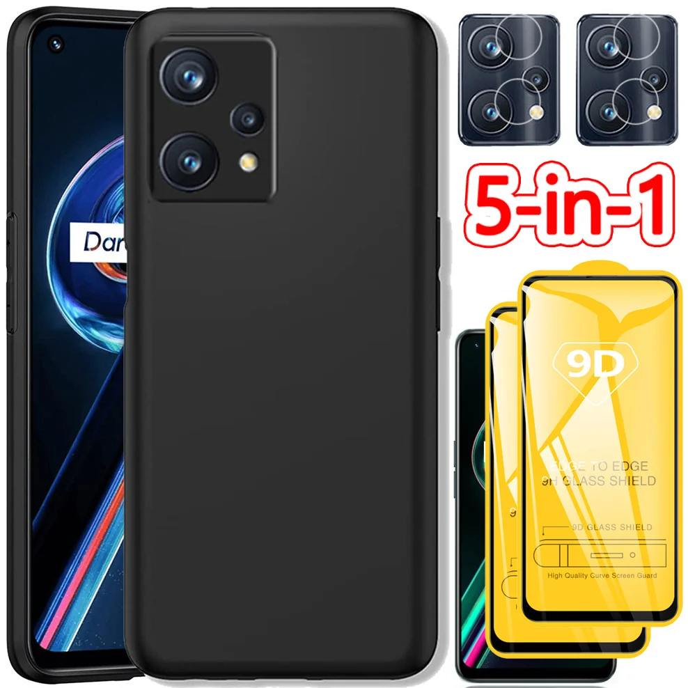 5-in-1, black case + glass for realme 9 pro plus soft tpu phone cases realmi 9i oppo realme9pro+ cover realmi 9 pro plus case
5-in-1, black case + glass for realme 9 pro plus soft tpu phone cases realmi 9i oppo realme9pro+ cover realmi 9 pro plus case