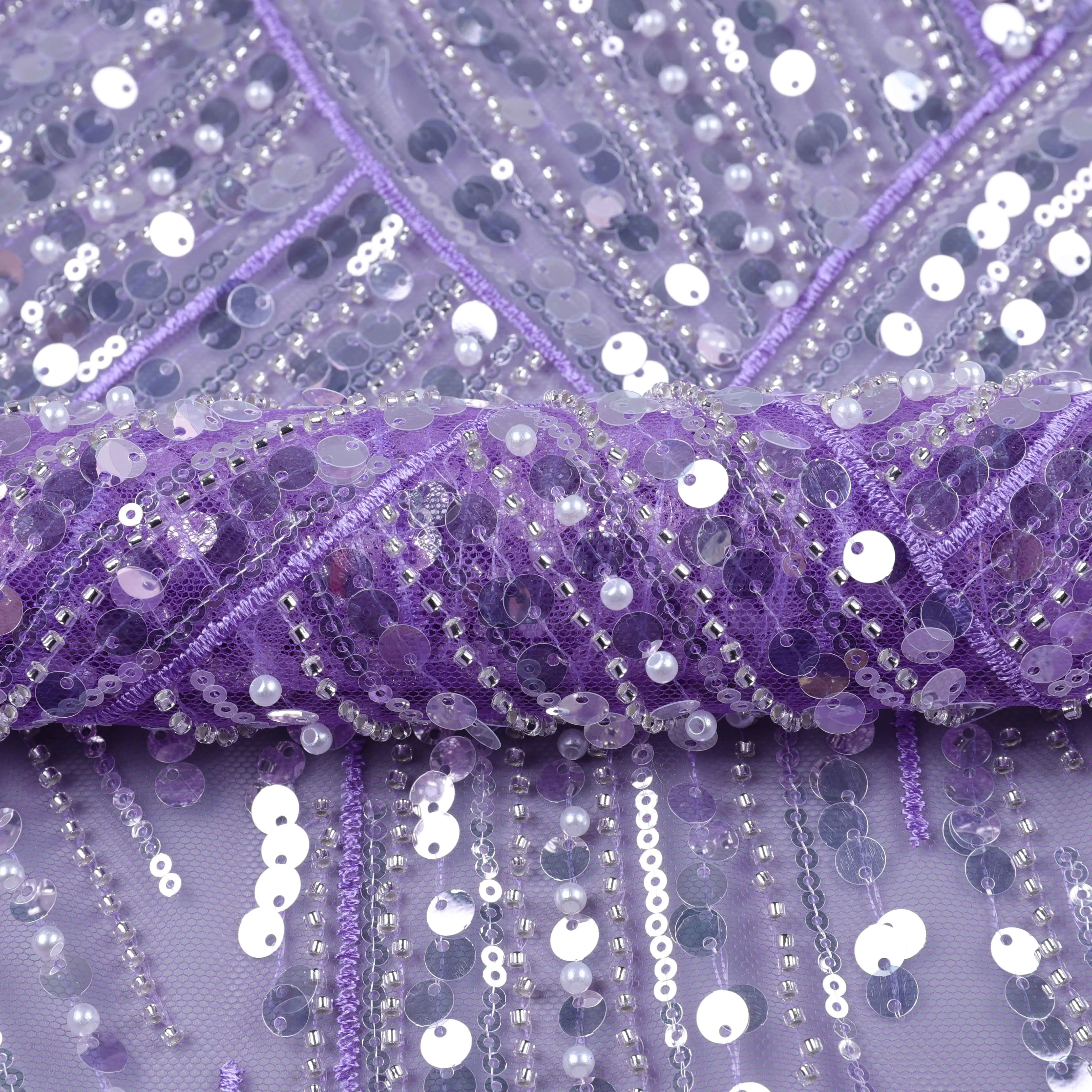 New 2022 Luxury African French Tulle Lace Fabric with Beaded Crystal Sequins Bridal Lace Fabric for Dress
New 2022 Luxury African French Tulle Lace Fabric with Beaded Crystal Sequins Bridal Lace Fabric for Dress