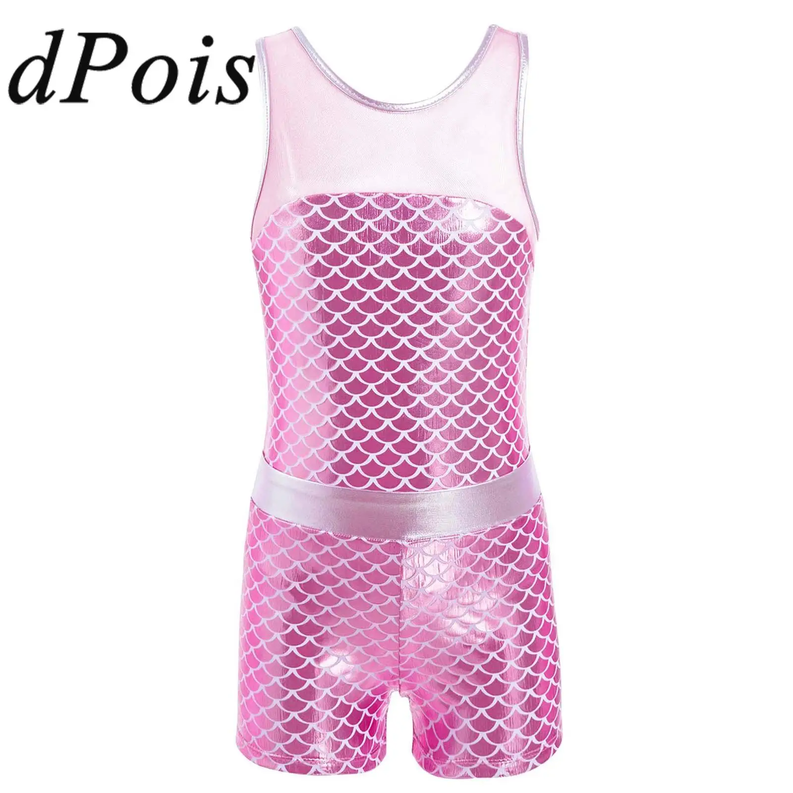 Kids Girls Sleeveles Fish Scales Printed Gymanstics Leotard and Shorts Set Childs Dance Wear Ballet Leotards Performance Costume
Kids Girls Sleeveles Fish Scales Printed Gymanstics Leotard and Shorts Set Childs Dance Wear Ballet Leotards Performance Costume
