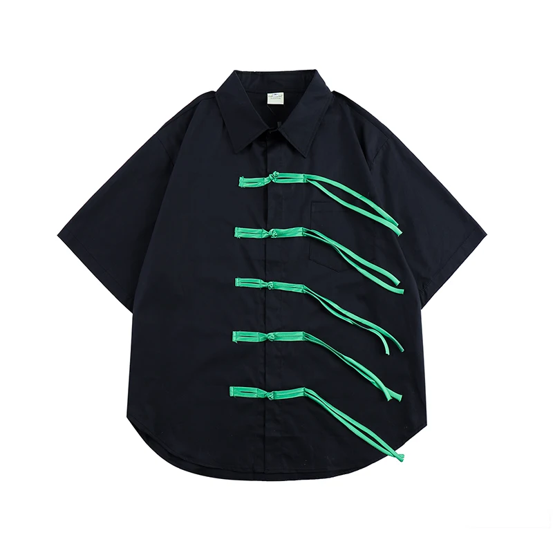 Harajuku Chinese Knot Retro Short Sleeve Summer Shirts White Black Streetwear Lapel Oversized Casual Tops Loose Hawaii Shirt
Harajuku Chinese Knot Retro Short Sleeve Summer Shirts White Black Streetwear Lapel Oversized Casual Tops Loose Hawaii Shirt