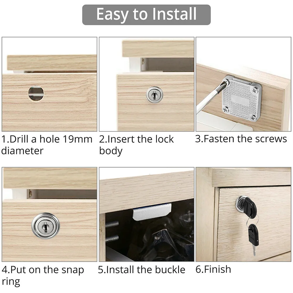 Cam Drawer Lock Door Furniture Cabinet Letter Mailbox Cupboard Lock 2Locks 4Keys Cabinet Locks Door Catches Hardware Tools
Cam Drawer Lock Door Furniture Cabinet Letter Mailbox Cupboard Lock 2Locks 4Keys Cabinet Locks Door Catches Hardware Tools