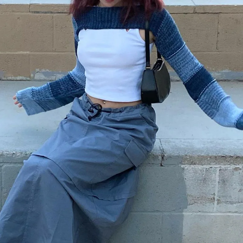 Autumn Y2k Striped Sweater Women Knitted Super Crop Tops Autumn Vintage Fairycore Pullovers Retro Smock Jumpers Streetwear Tops
Autumn Y2k Striped Sweater Women Knitted Super Crop Tops Autumn Vintage Fairycore Pullovers Retro Smock Jumpers Streetwear Tops