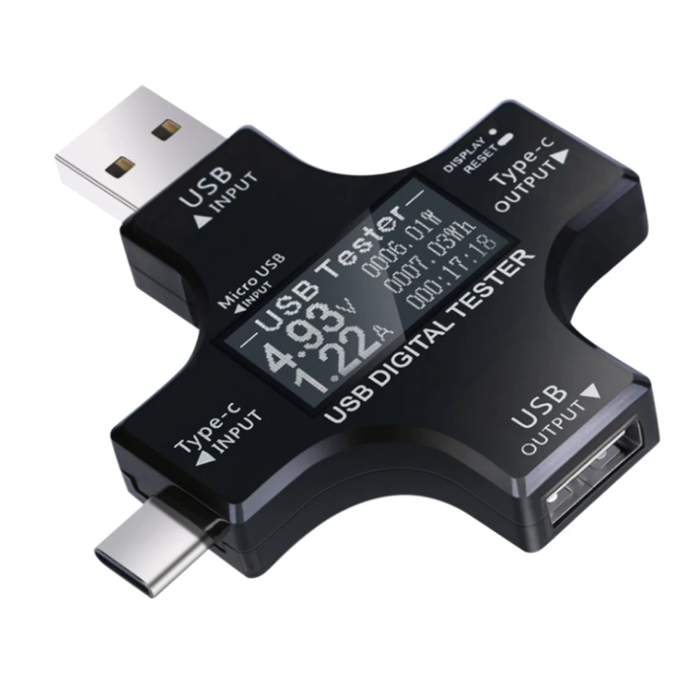 USB-тестер с разъемом Type-C и поддержкой Bluetooth
USB-тестер с разъемом Type-C и поддержкой Bluetooth