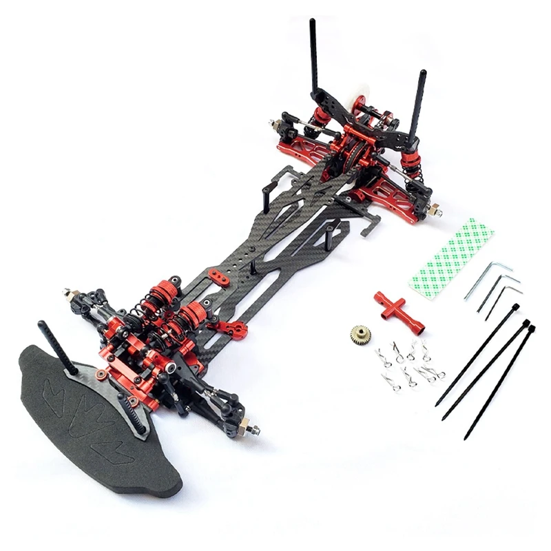 1/10 Metal & Carbon Fiber Remote Control Rear Drive Racing Drift Car Frame 1:10 RC Model Car Chassis
1/10 Metal & Carbon Fiber Remote Control Rear Drive Racing Drift Car Frame 1:10 RC Model Car Chassis