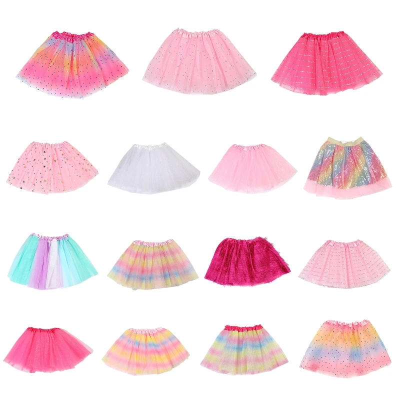 H37A Girls Rainbow Layered Tulle Tutu Skirt with Sequins Stars for Performance
H37A Girls Rainbow Layered Tulle Tutu Skirt with Sequins Stars for Performance