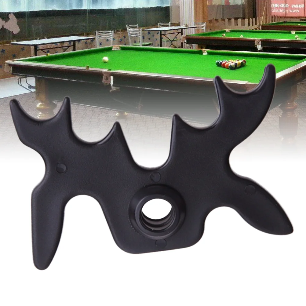

Bridge Cue Pool Moosehead Stick Billiard Head Holder Rest Snooker Rack Black Billiards Portable Supplies