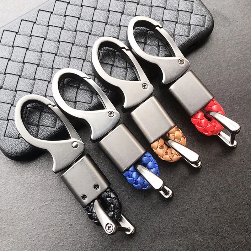 New Cute Zinc Alloy Horseshoe Buckle Keychain Men Creative Leather Rope Metal Car Key Chain Fashion Key Accessory Keyrings Gifts 
New Cute Zinc Alloy Horseshoe Buckle Keychain Men Creative Leather Rope Metal Car Key Chain Fashion Key Accessory Keyrings Gifts