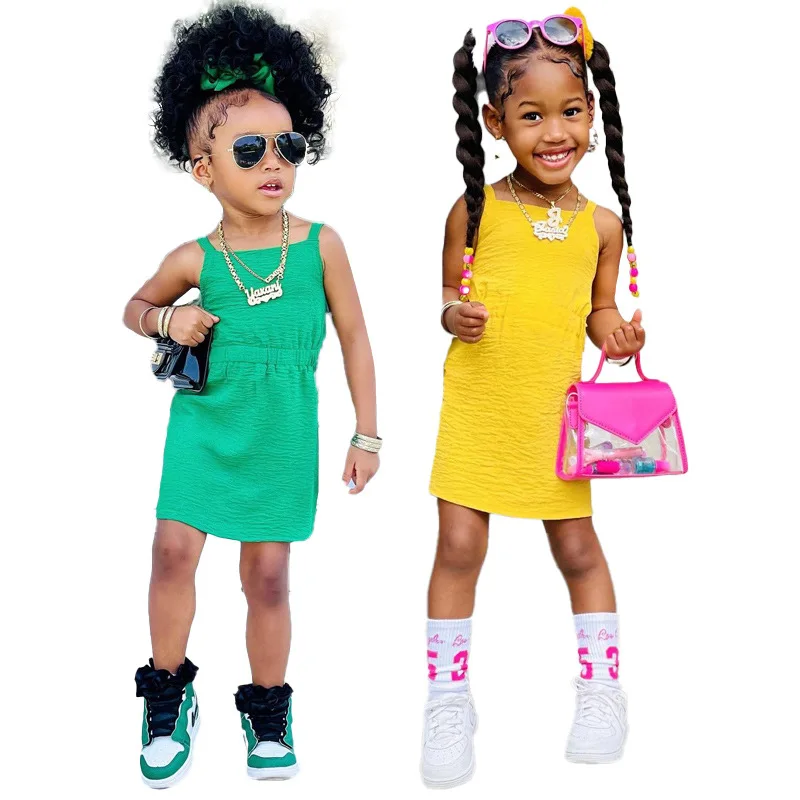 Baby Sleeveless Girls Dresses Summer 2023 Kids Girl Soild Color Dress Clothes Vestido Princess Dresses Children's Girls 1-8Years
Baby Sleeveless Girls Dresses Summer 2023 Kids Girl Soild Color Dress Clothes Vestido Princess Dresses Children's Girls 1-8Years