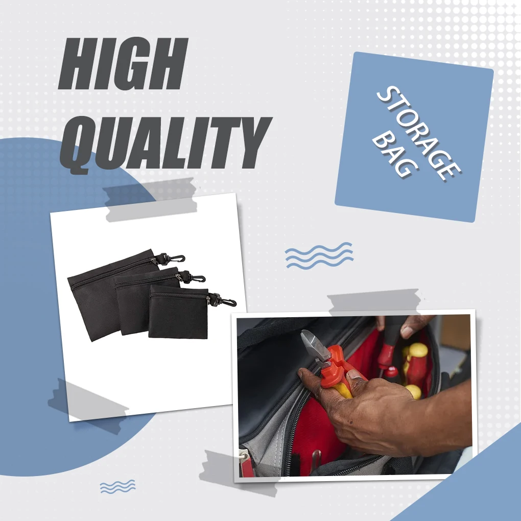 3pieces Tear Resistant Organizer Bag For Tools And Accessories With Dependable Organized Cloth Small Tool Bag Tool Pouch
3pieces Tear Resistant Organizer Bag For Tools And Accessories With Dependable Organized Cloth Small Tool Bag Tool Pouch