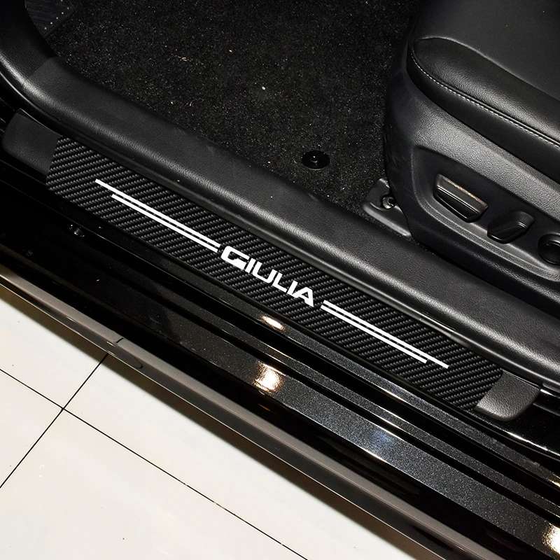 4Pcs Carbon Fiber Protector Sticker For Alfa Remeo Giulia 2021 2020 2019 2018 2017 Car Door Sill Scuff Plate Decorative Decals
4Pcs Carbon Fiber Protector Sticker For Alfa Remeo Giulia 2021 2020 2019 2018 2017 Car Door Sill Scuff Plate Decorative Decals